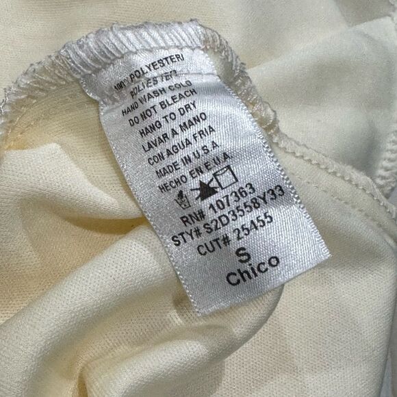 Solemio Los Angeles Cream Bohemian Mini Dress Women’s Small - Picture 2 of 3